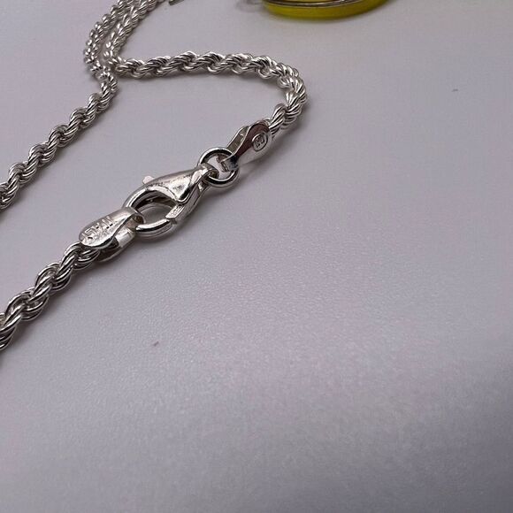 Yellow & Silver Dichroic Pendant Necklace & Earring Set. 925 Sterling Chain - Picture 11 of 11